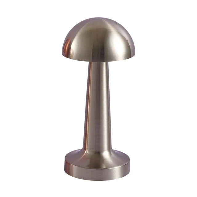 Design Nachttischlampe mit Usb Anschluss silber