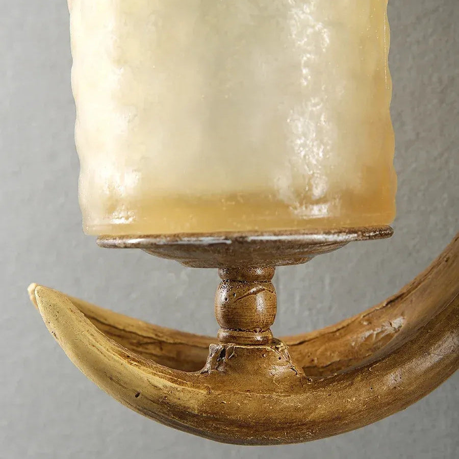 Hirschgeweih Wandlampe