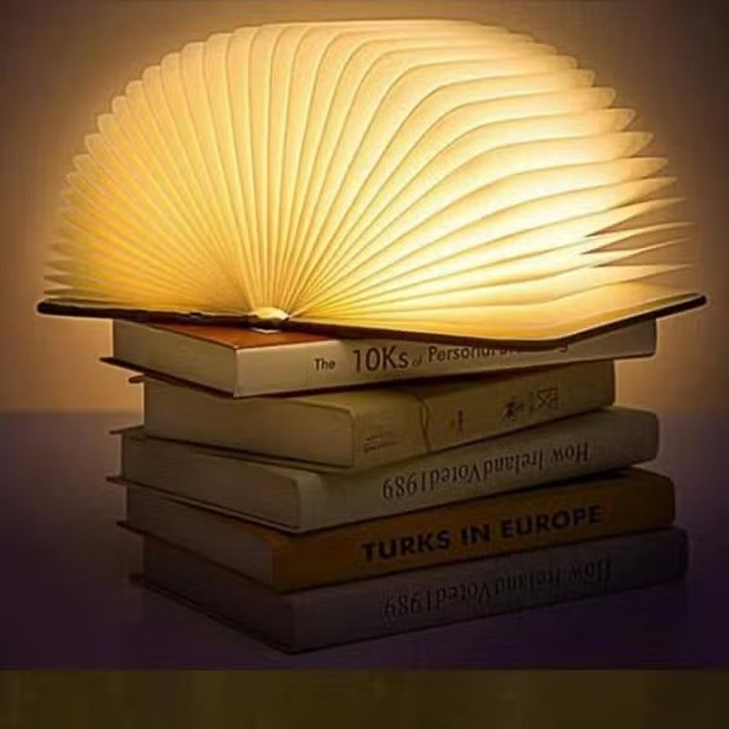 Nachttischlampe Buch