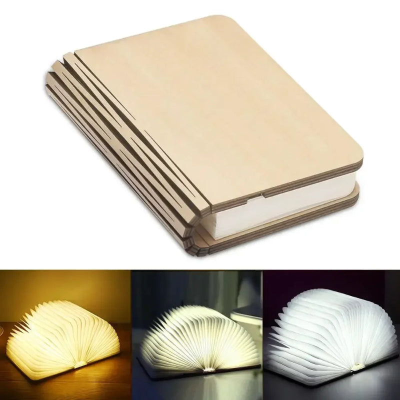 Nachttischlampe Buch