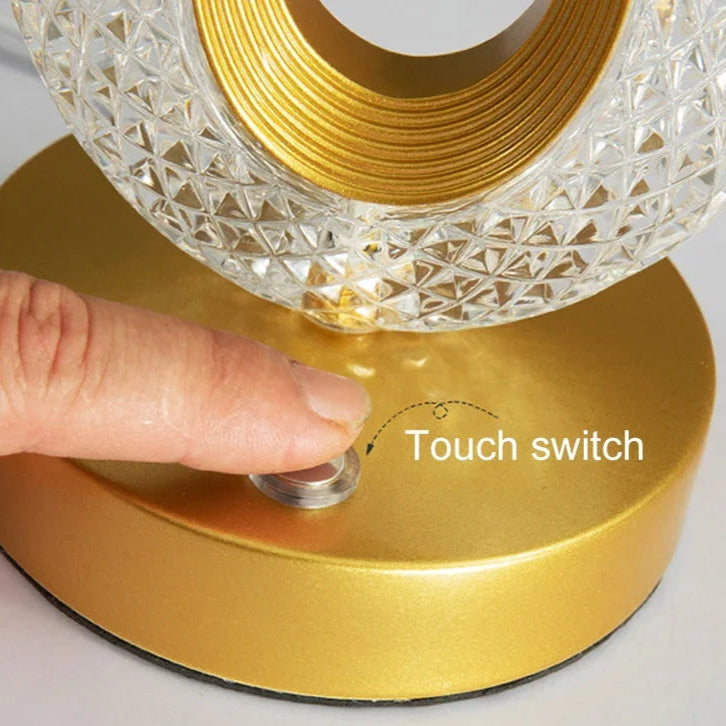 Nachttischlampe Gold Touch
