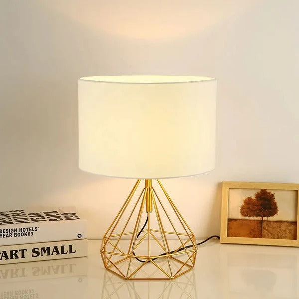 Nachttischlampe Industrial Design Gold