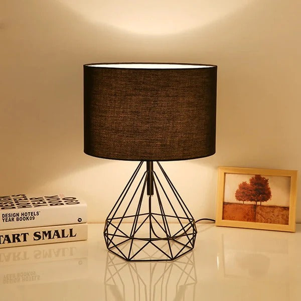 Nachttischlampe Industrial Design Schwarz