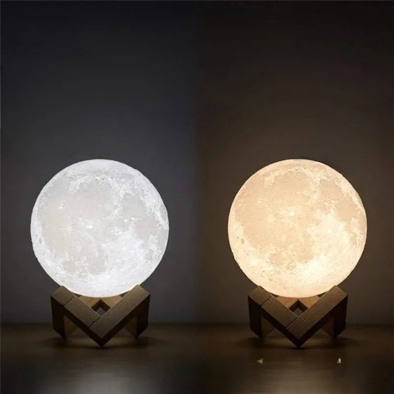Nachttischlampe Mond