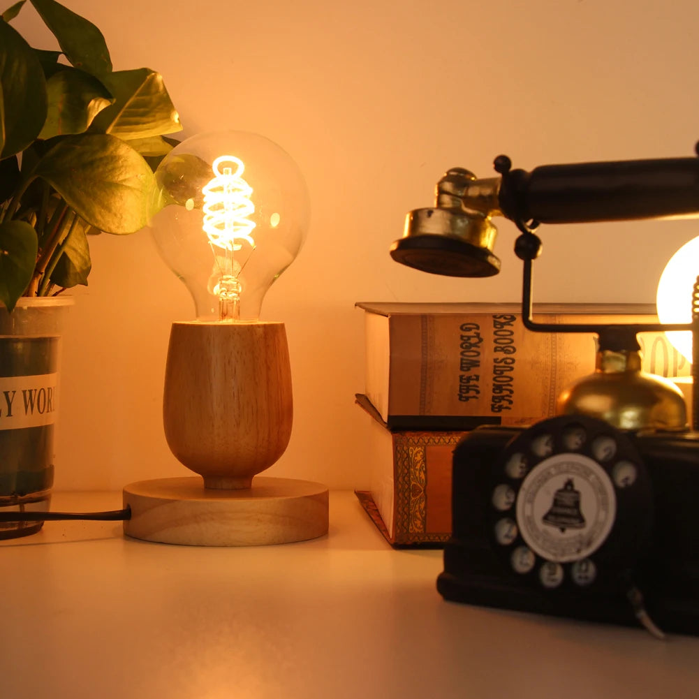 Naturholz Lampe