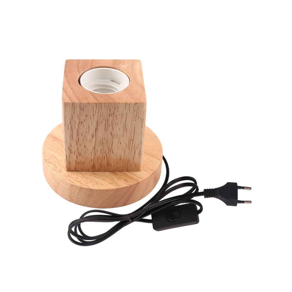 Naturholz Lampe