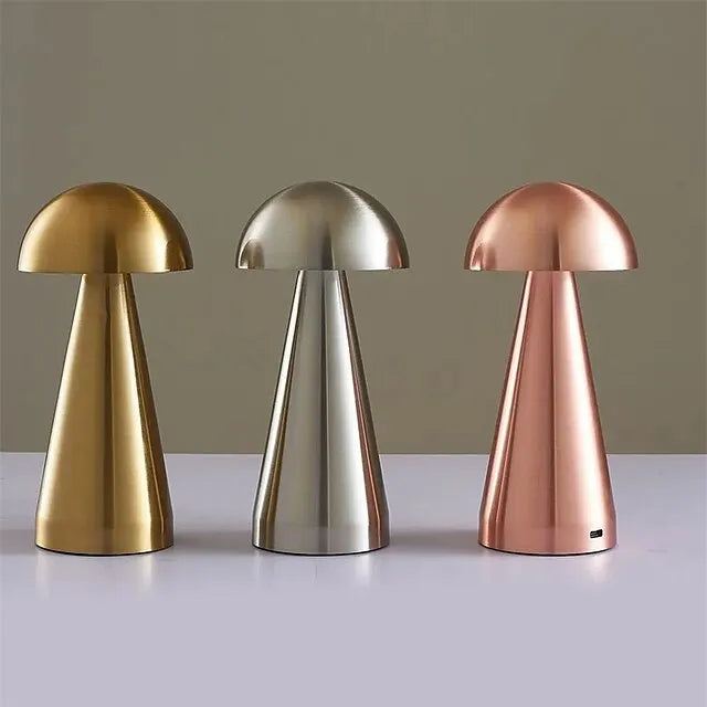 Pilzlampe Chrom