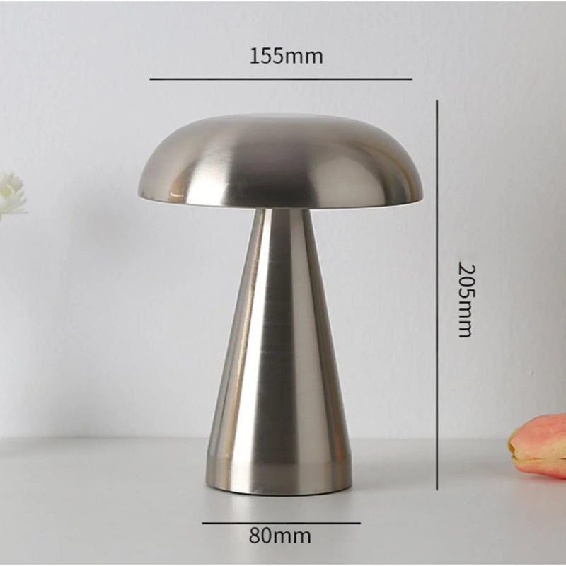 Pilzlampe Chrom