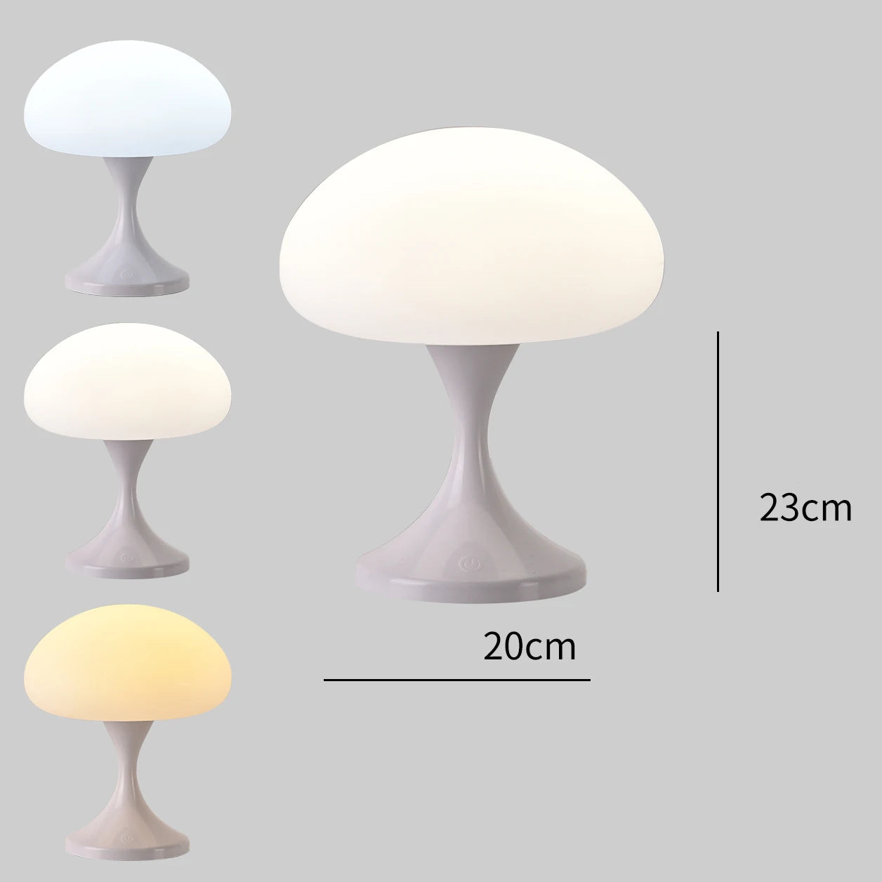 Pilzlampe Weiß