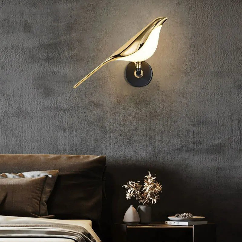 Wandlampe Vogel