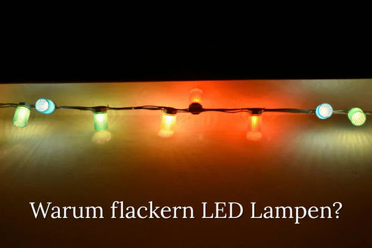 Warum flackern led lampen ?