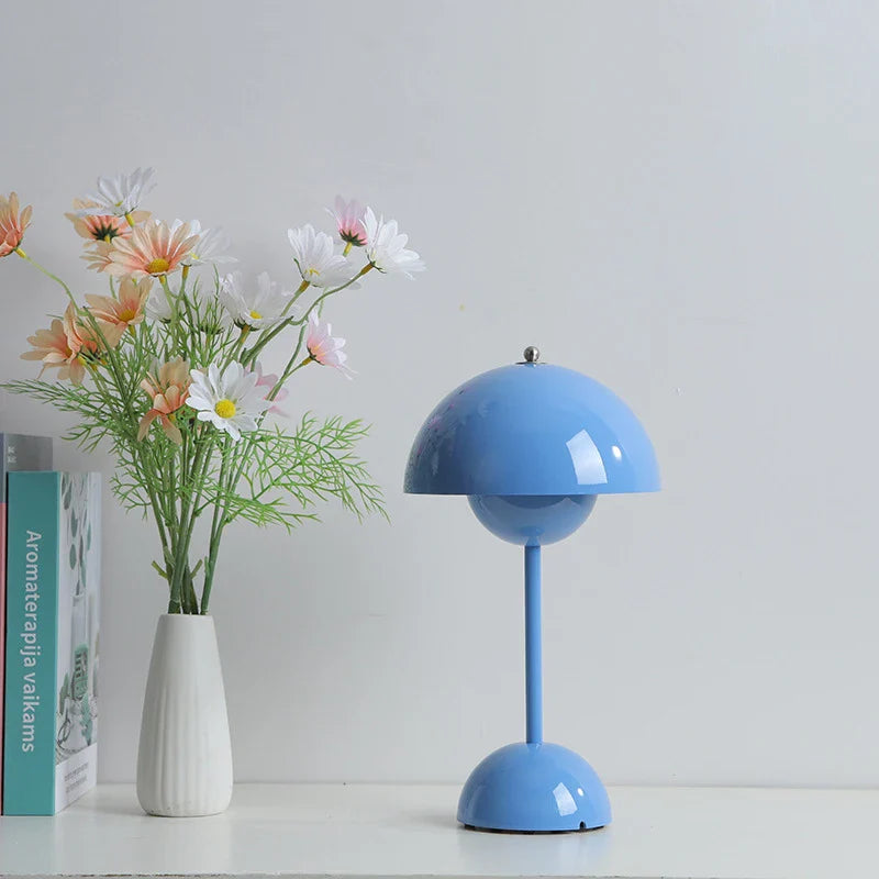 Nachttischlampe Blaue
