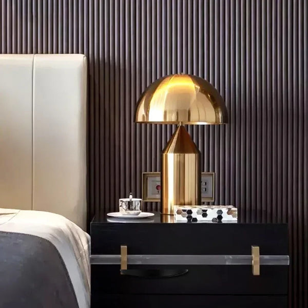 Nachttischlampe Gold