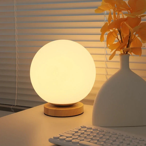 Nachttischlampe Kugel