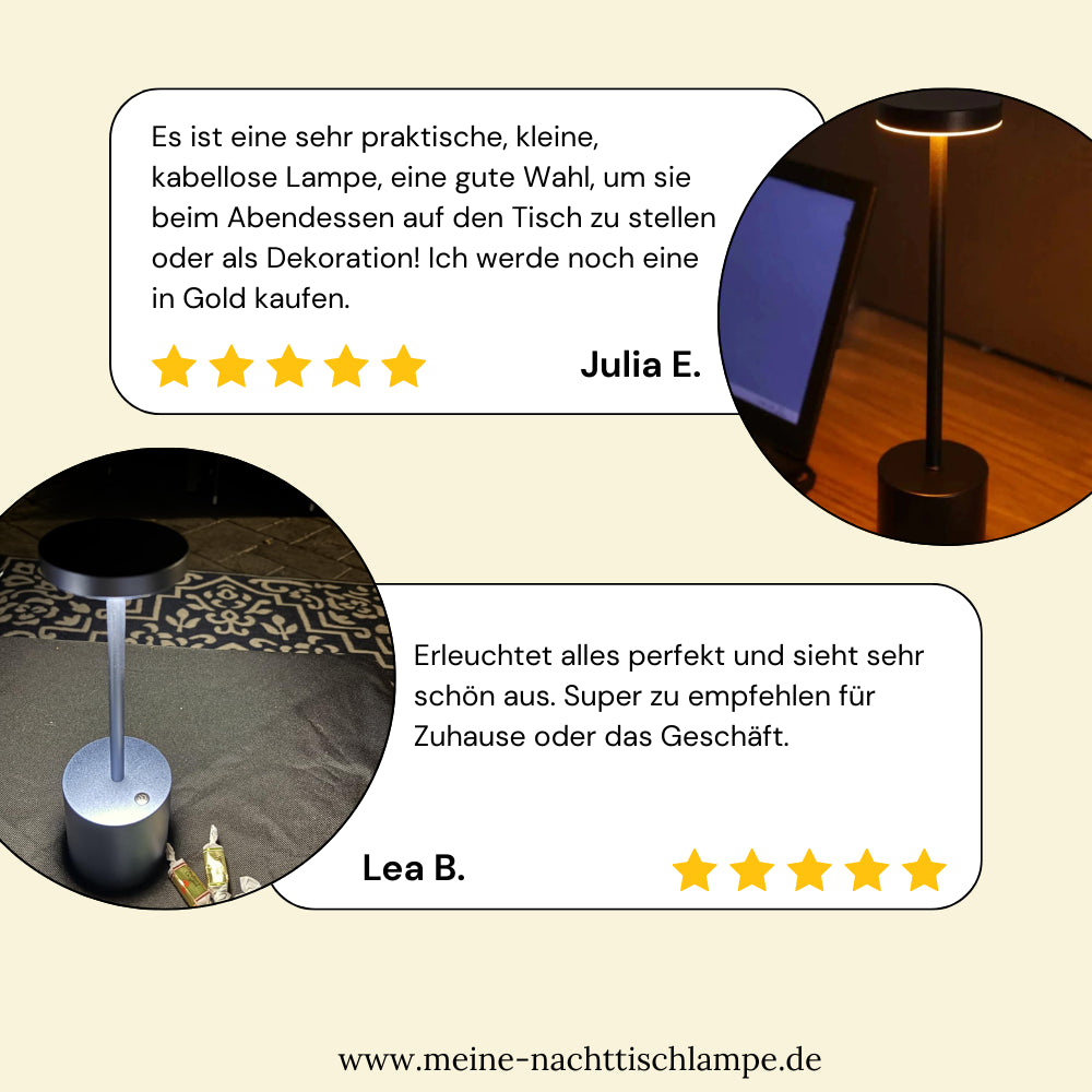 Akku Nachttischlampe Touch Review
