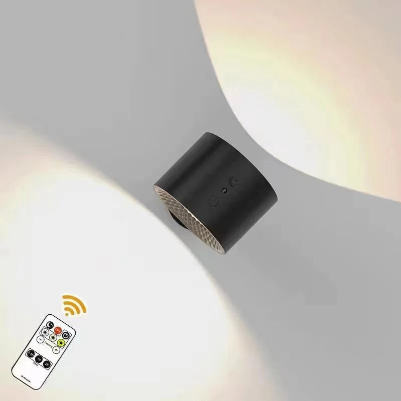 Drehbare Wandlampe Schwarz