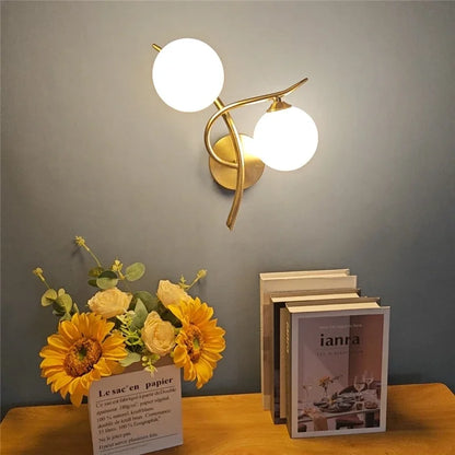 Elegante Wandlampe Gold