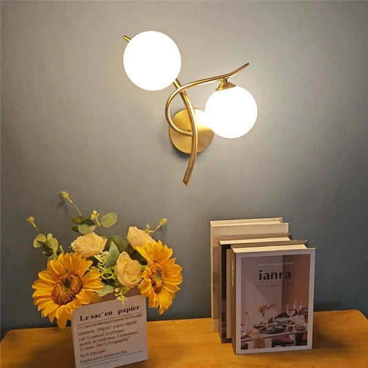 Elegante Wandlampe Gold