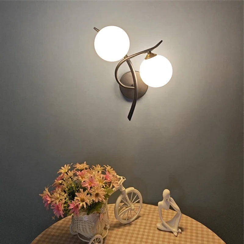 Elegante Wandlampe Schwarz