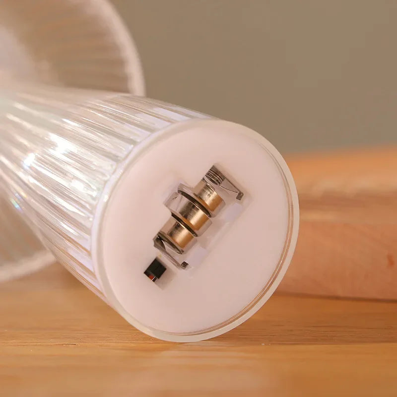 Glas Pilzlampe