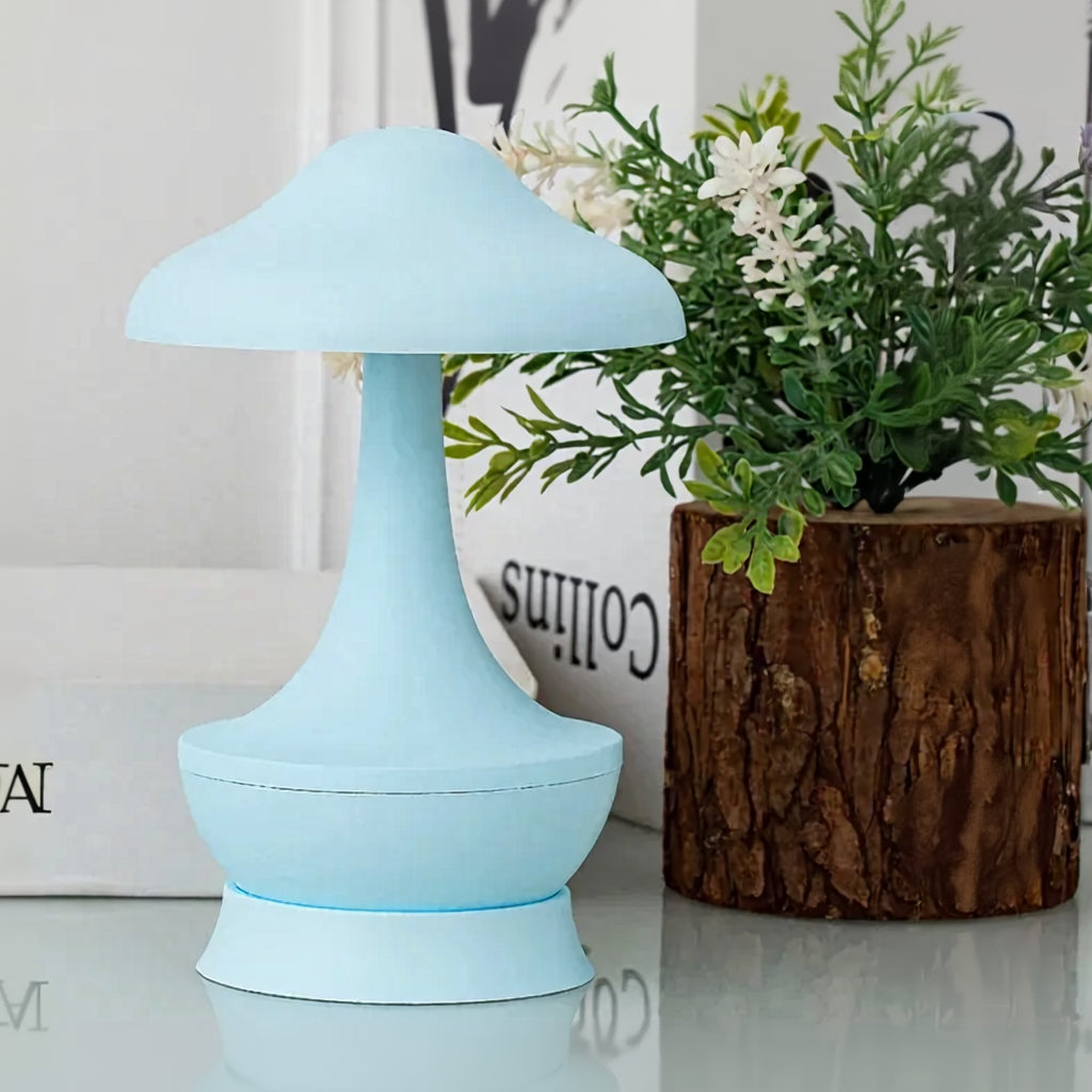 Kleine Pilzlampe blau