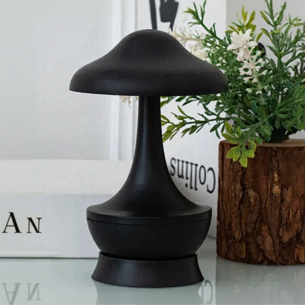 Kleine Pilzlampe Schwarz