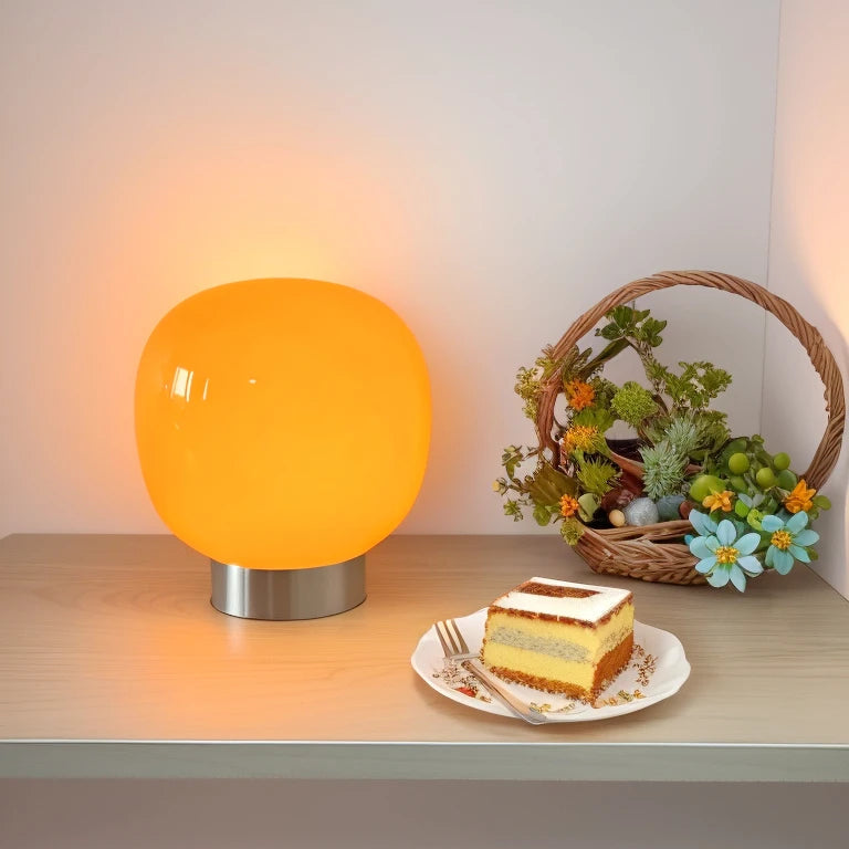 Kugellampe Glas Orange