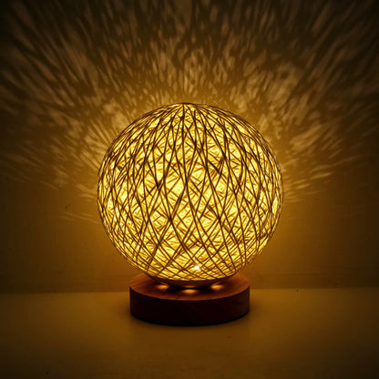 Lampe Boho Rattan