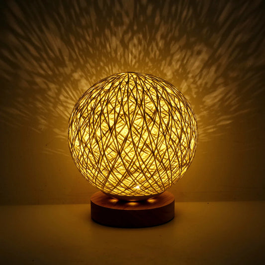 Lampe Boho Rattan