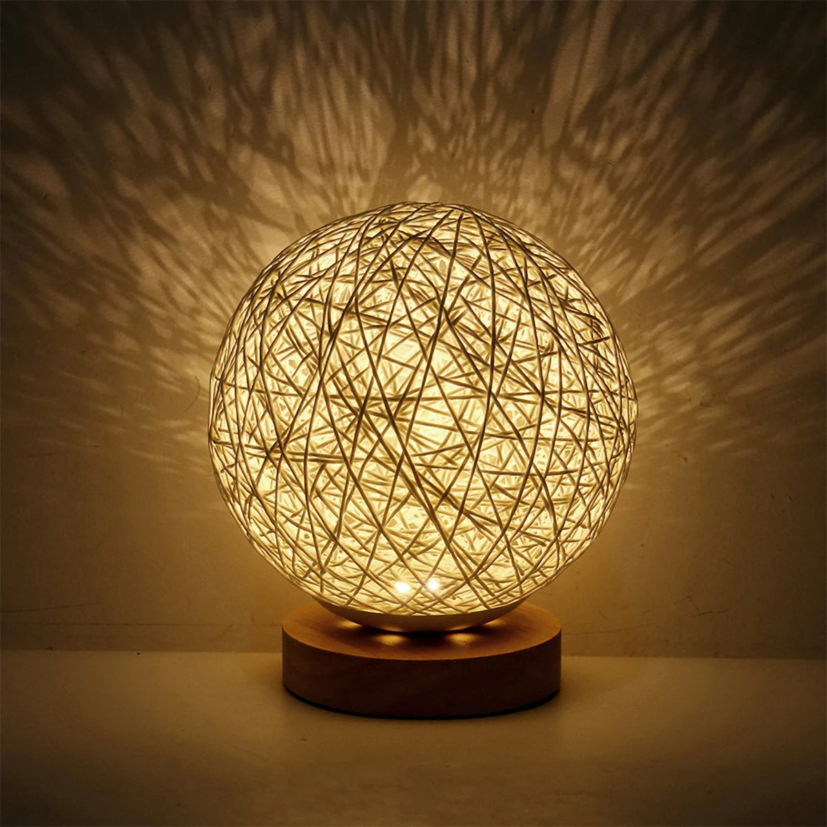 Lampe Boho Rattan