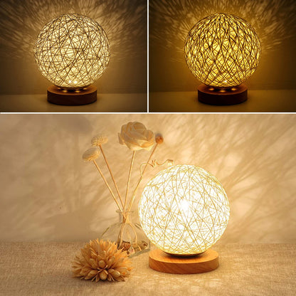 Lampe Boho Rattan