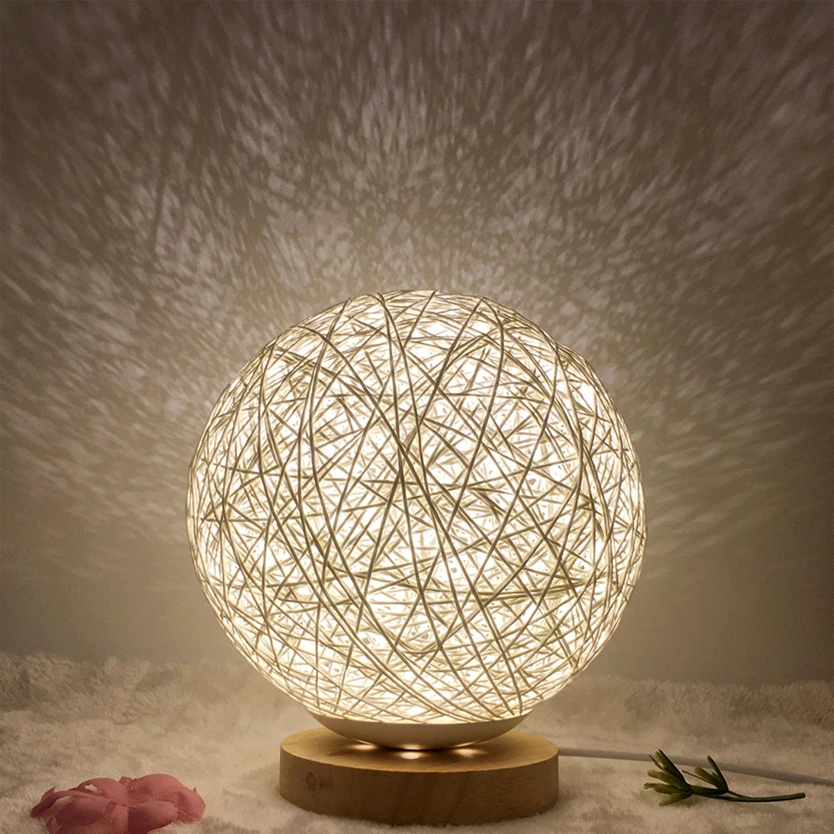 Lampe Boho Rattan