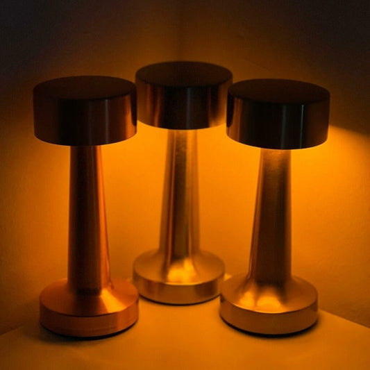 Nachttischlampe Chrom