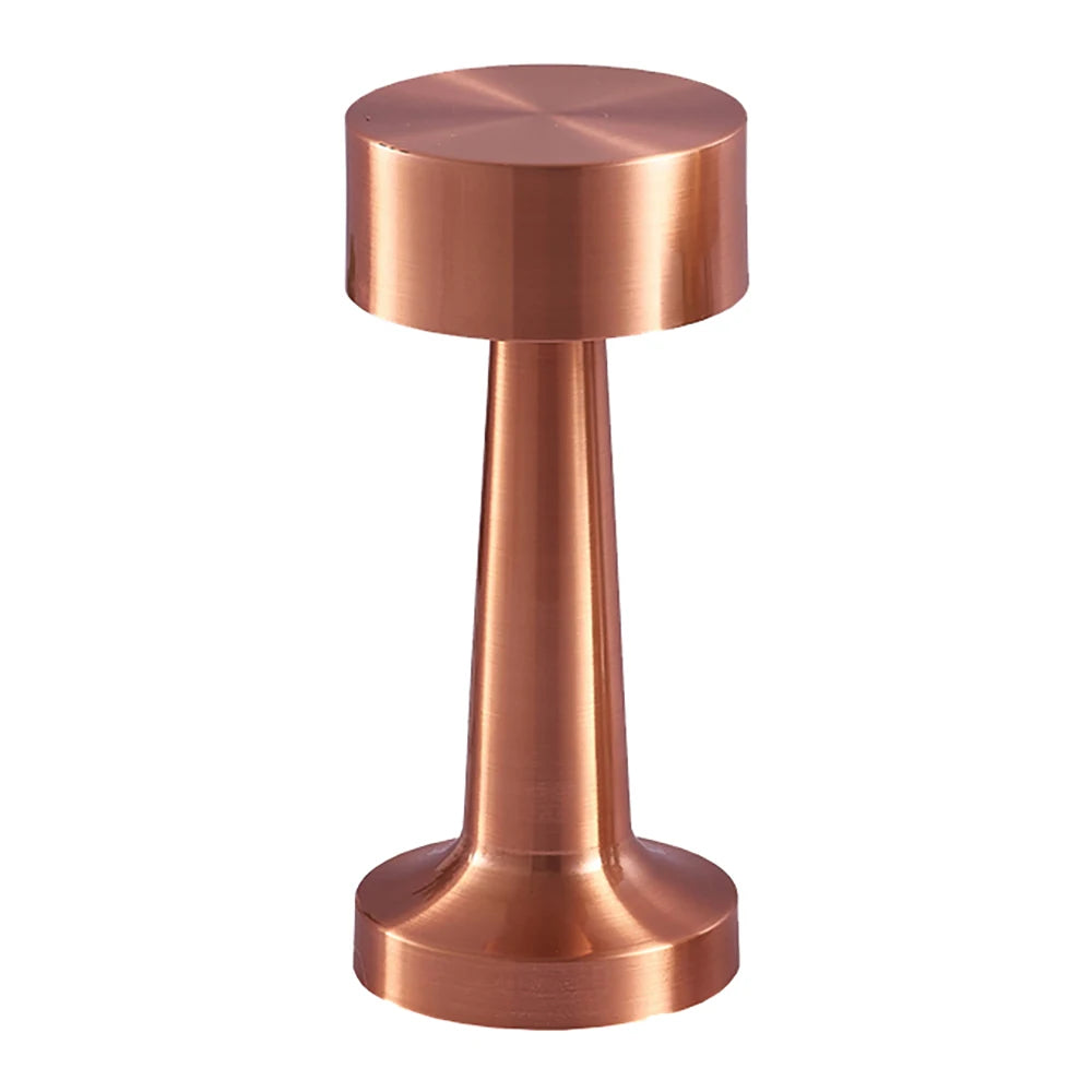 Nachttischlampe Chromrose gold