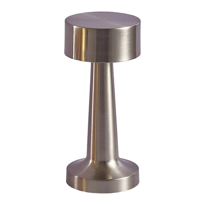 Nachttischlampe Chrom Silber