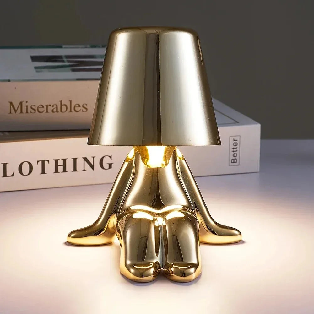 Nachttischlampe Figur