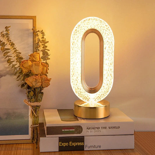 Nachttischlampe Gold Touch