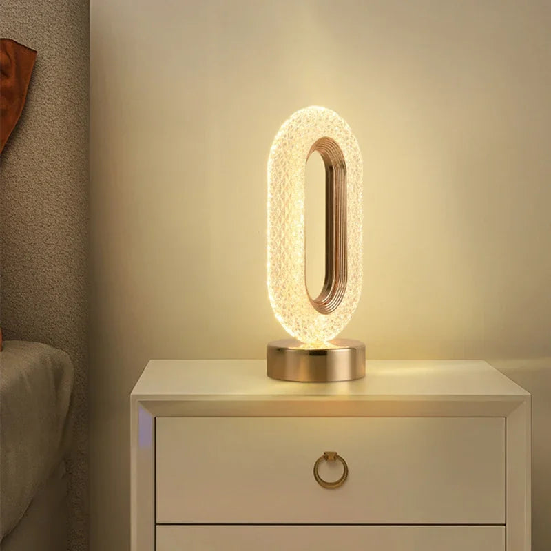 Nachttischlampe Gold Touch