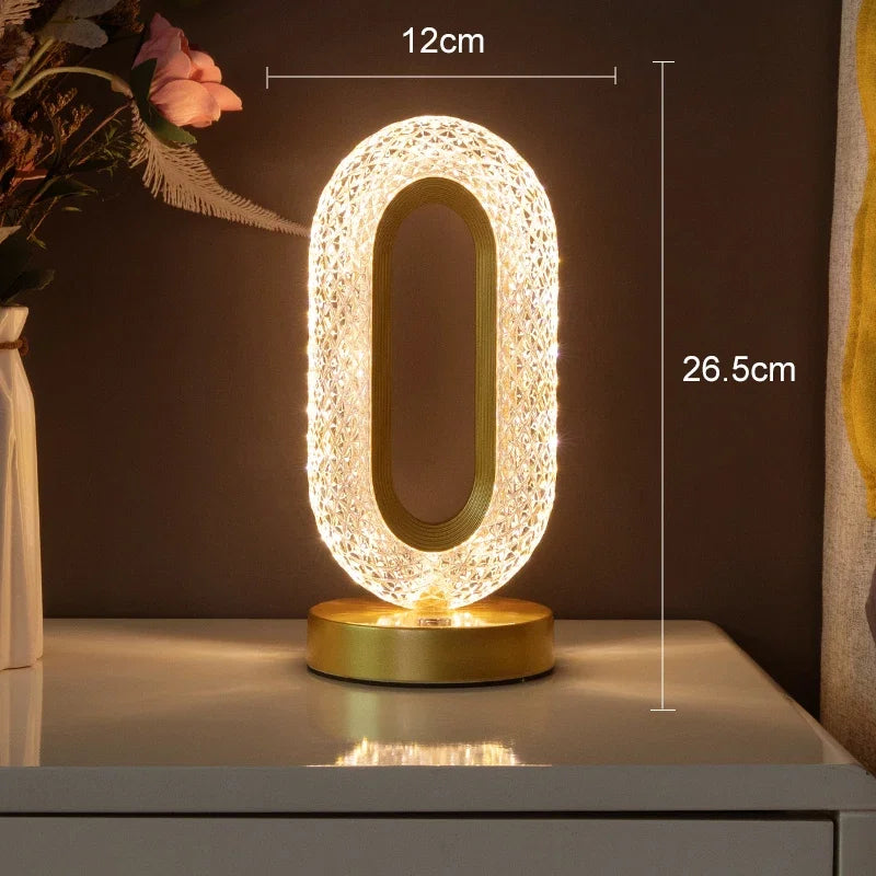 Nachttischlampe Gold Touch