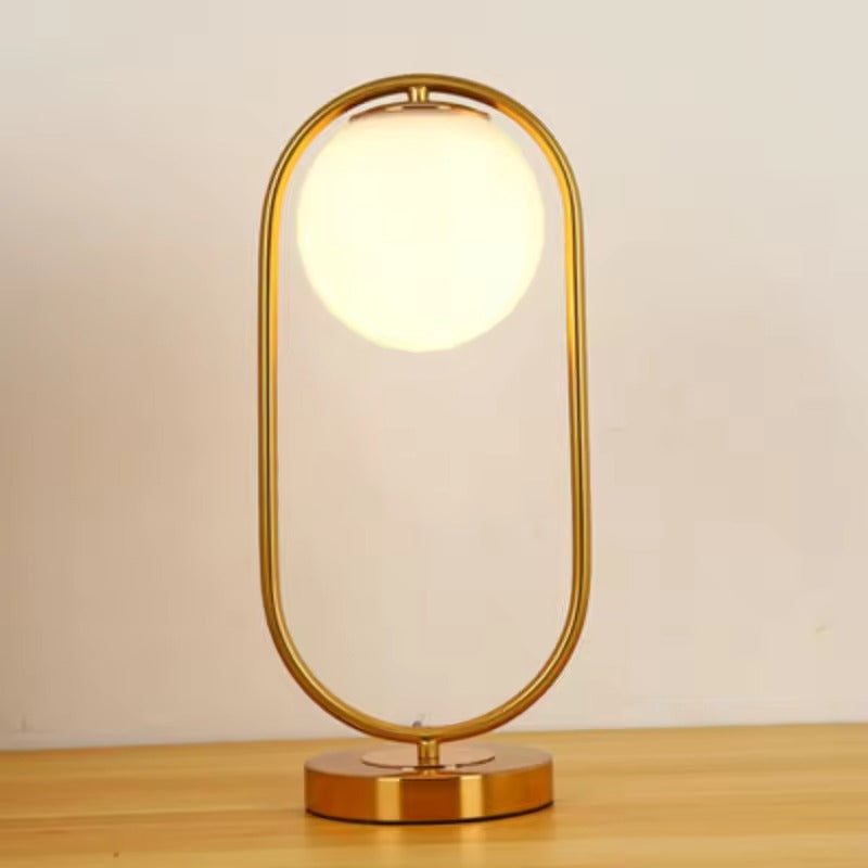 Nachttischlampe Oval