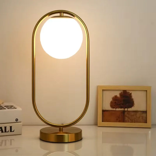 Nachttischlampe Oval