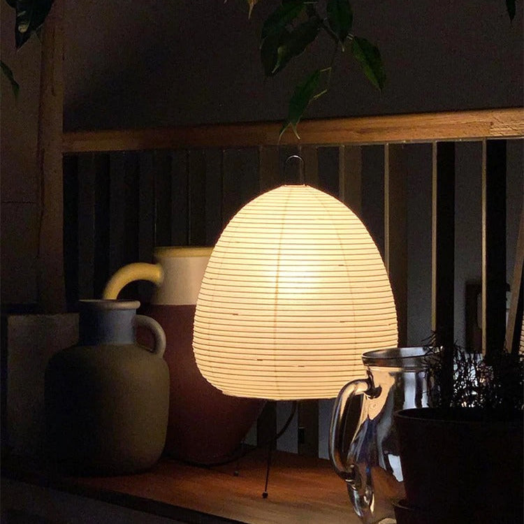 Nachttischlampe Papier