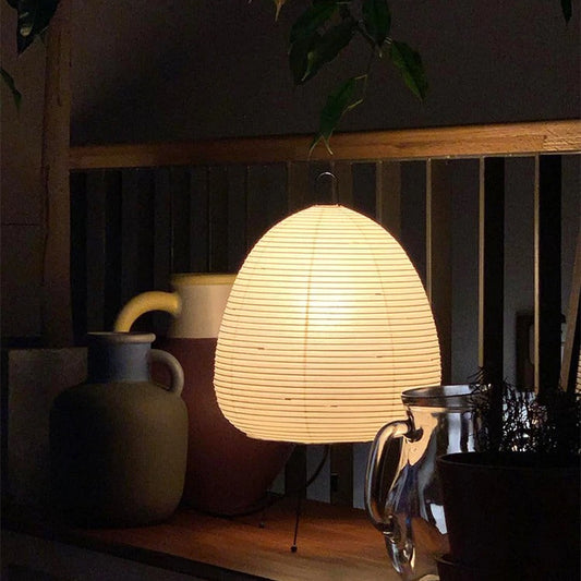 Nachttischlampe Papier
