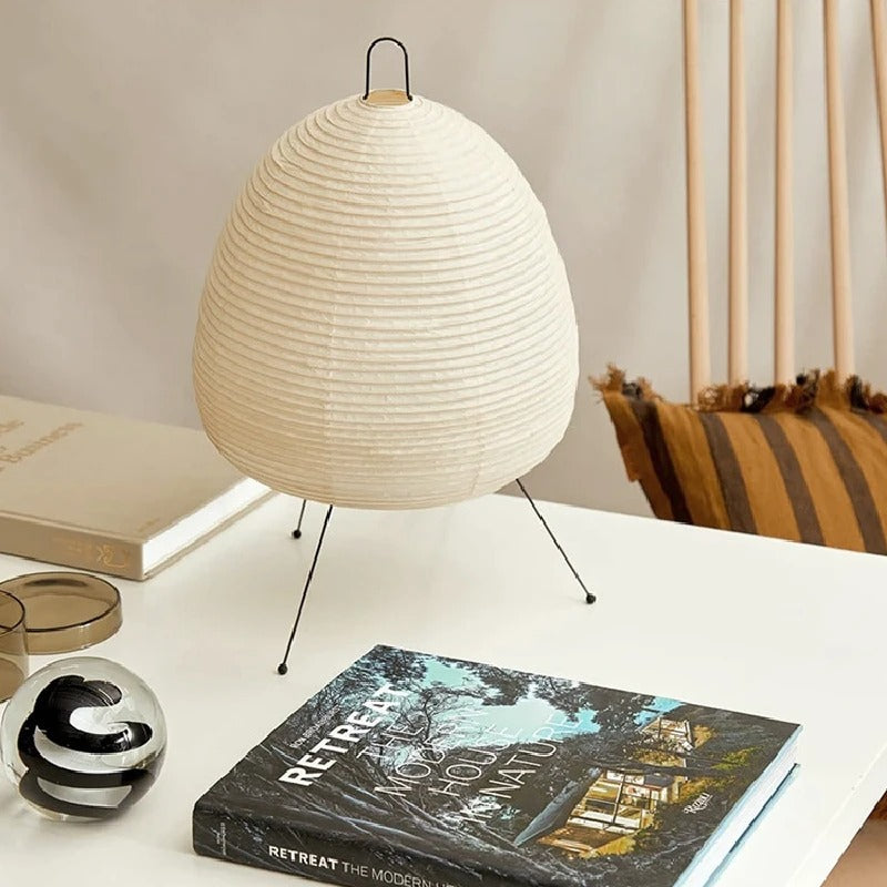 Nachttischlampe Papier
