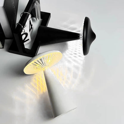 Nachttischlampe Pilzform
