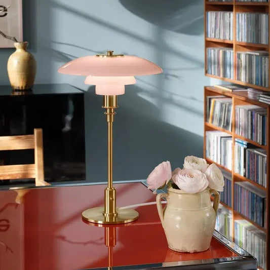 Nachttischlampe Rosa Vintage
