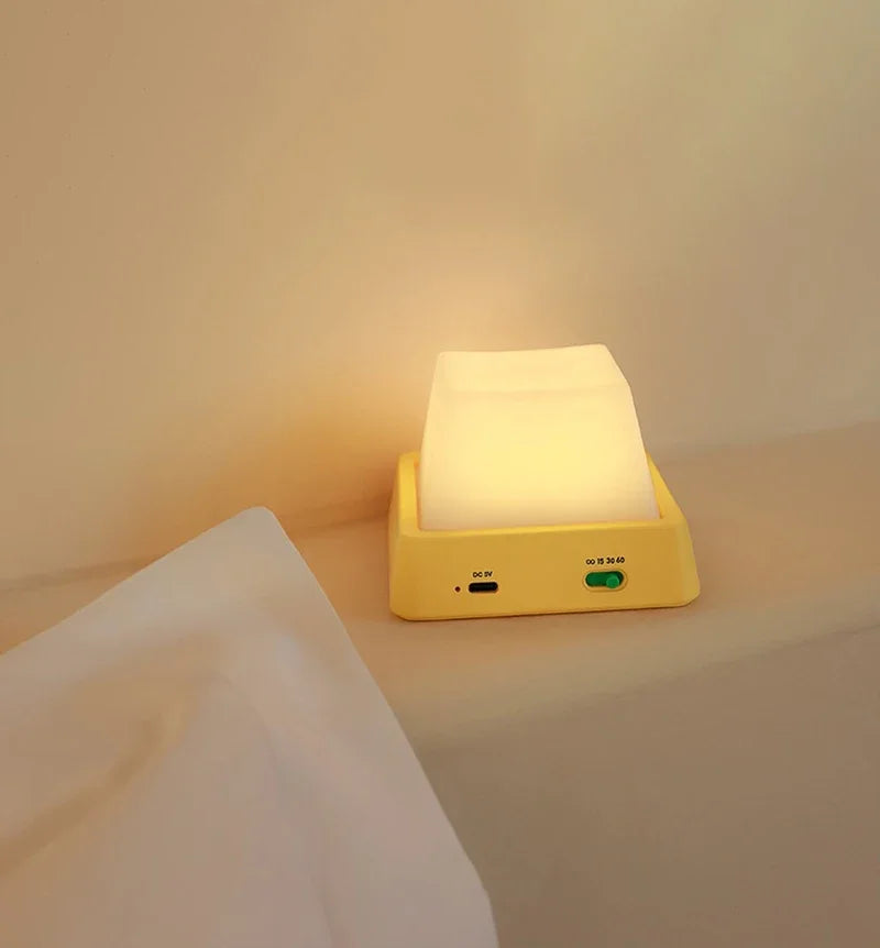 Nachttischlampe Würfel