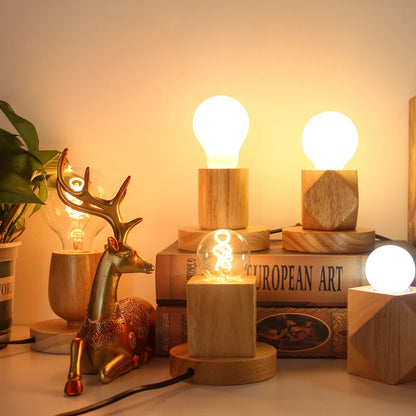 Naturholz Lampe