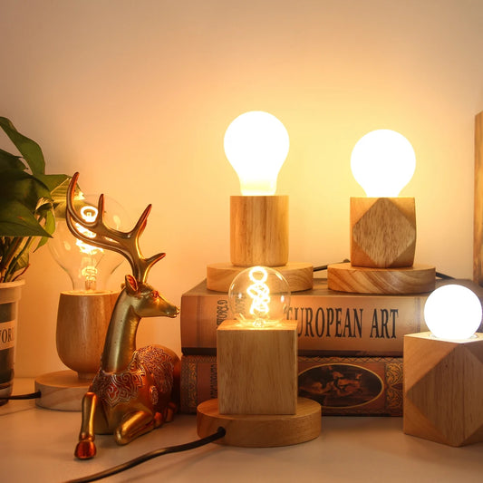 Naturholz Lampe