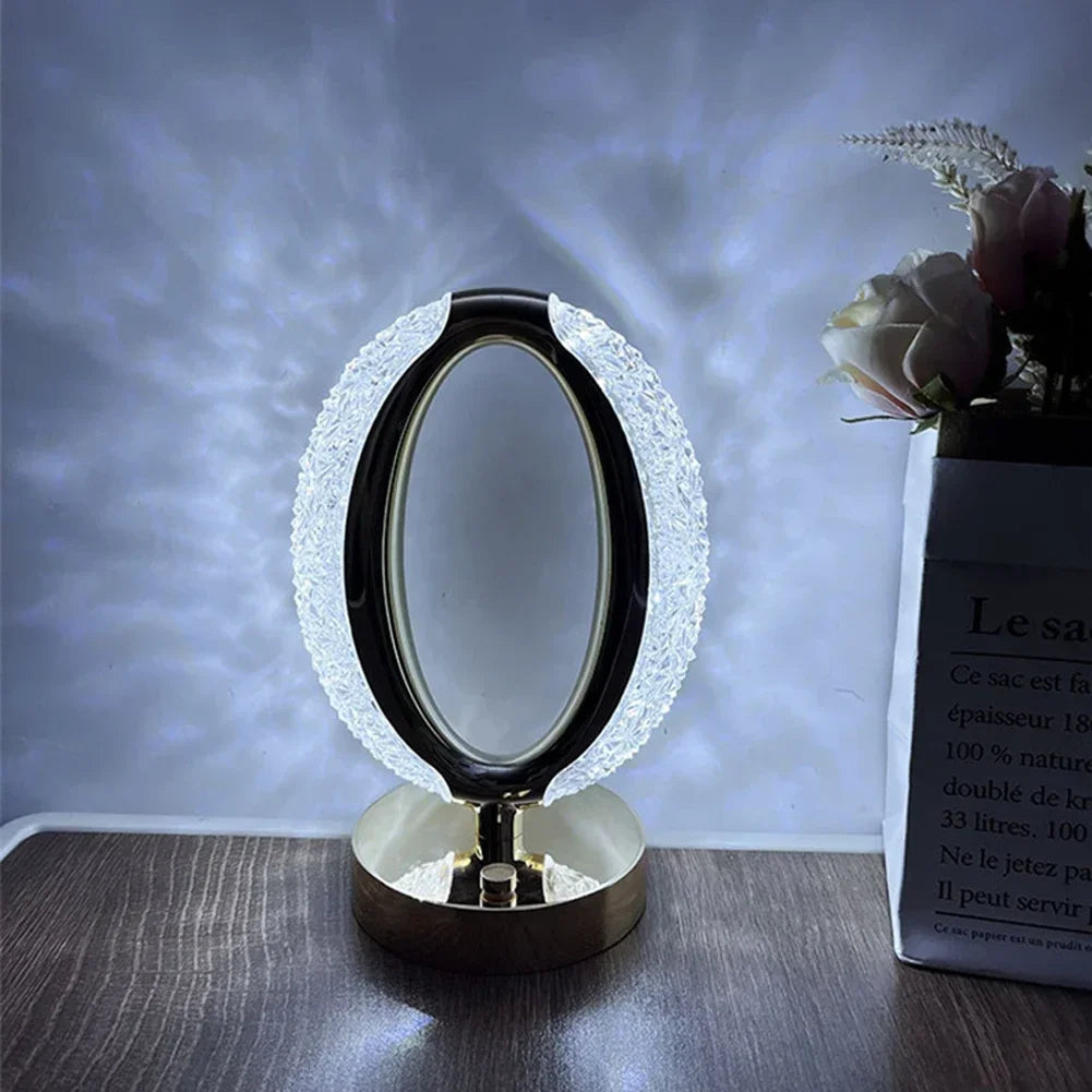 Ovale Kristalllampe